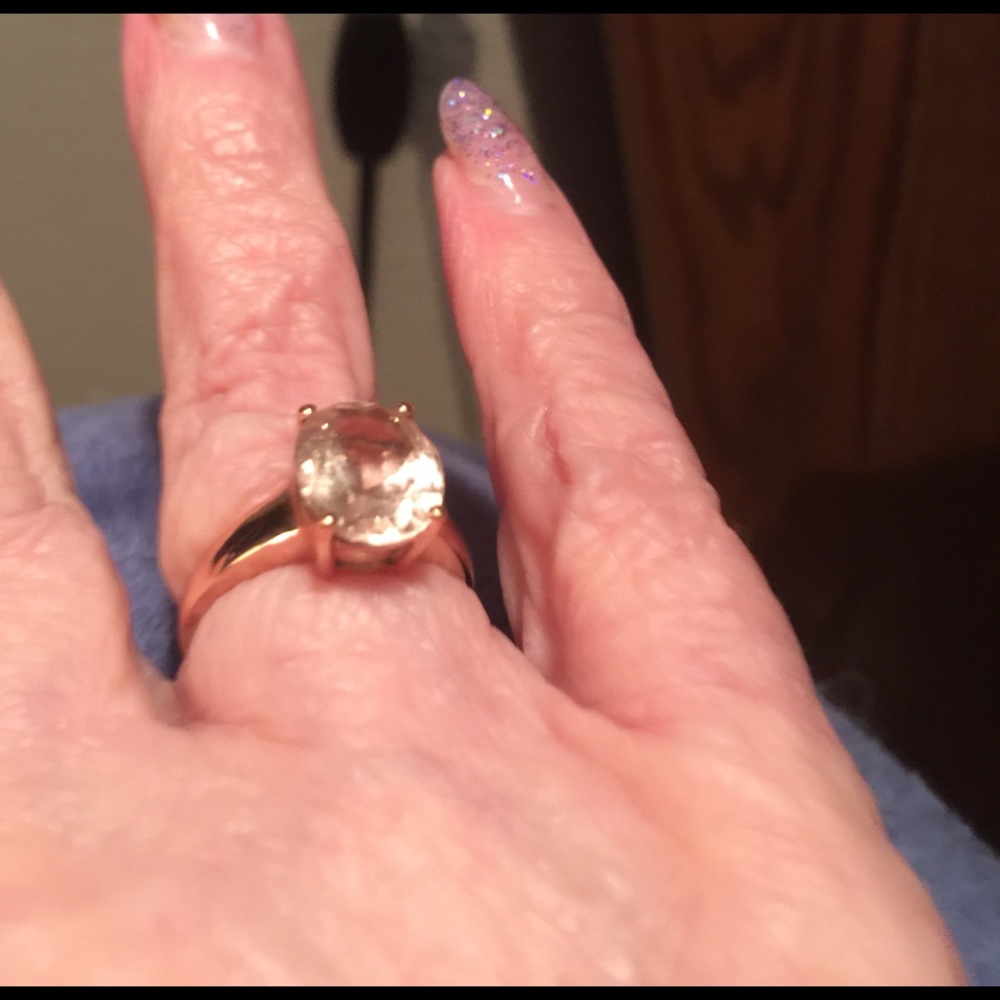Morganite ring in Rosegold.