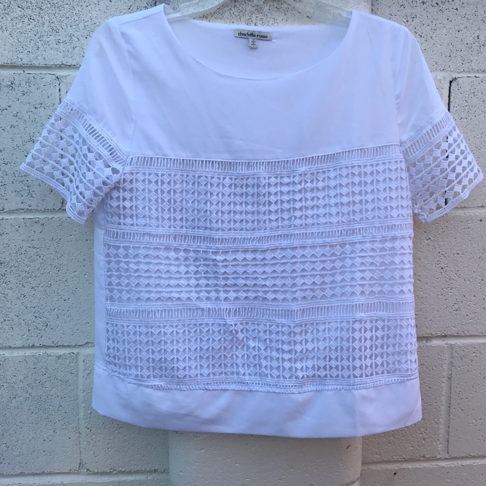 Size S White Charlotte Russe Top