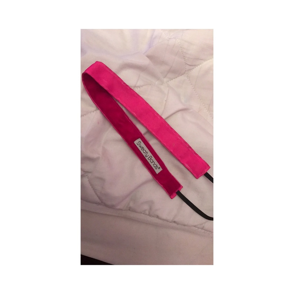 Hot pink sweaty bands