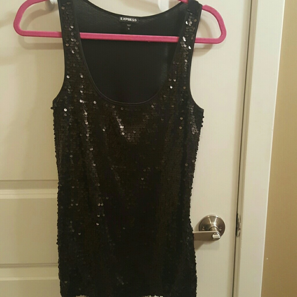 Sequin tank top