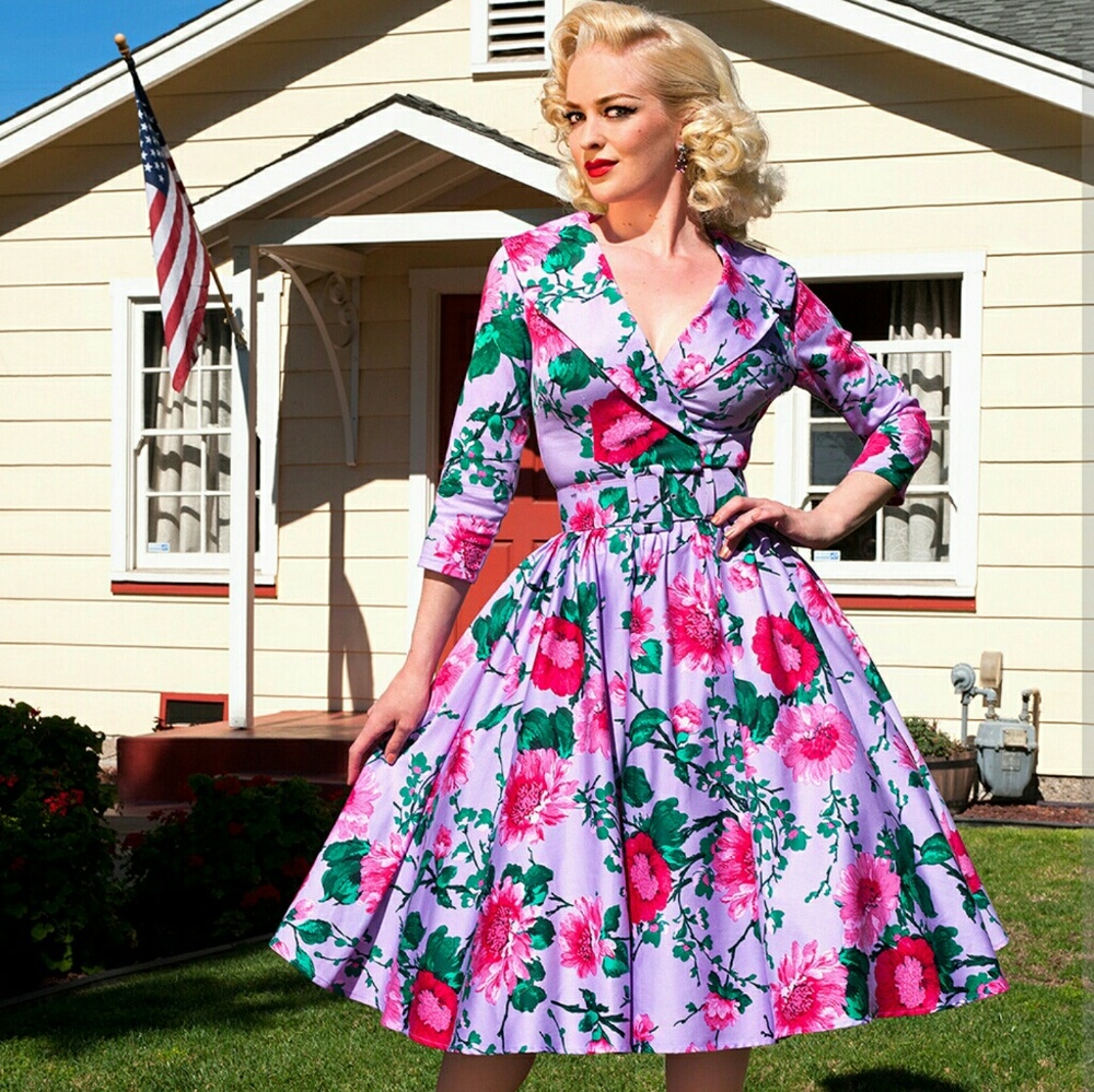 Pinup girl clothing birdie dress
