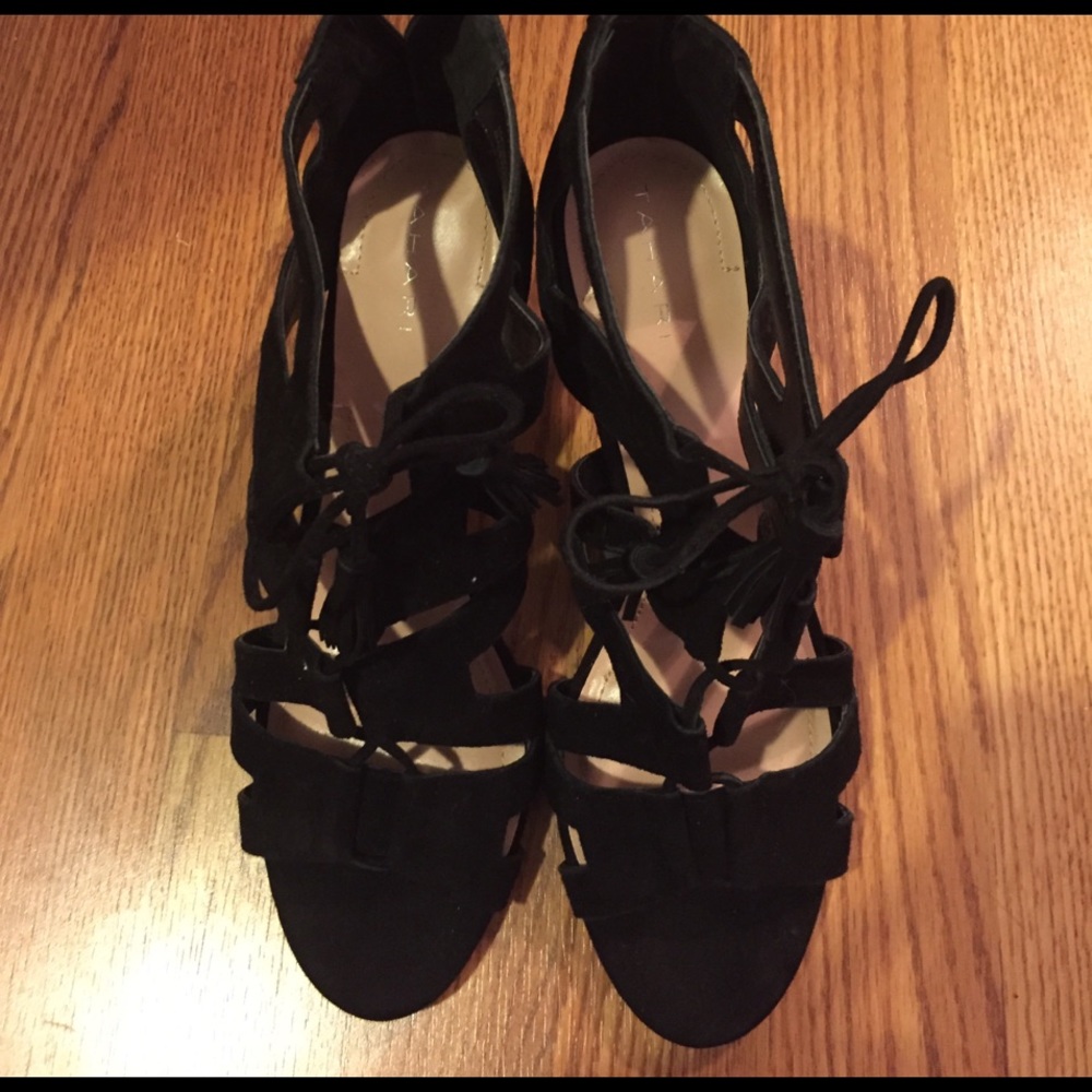 Tahari Lace Up Heels - Picture 2 of 6