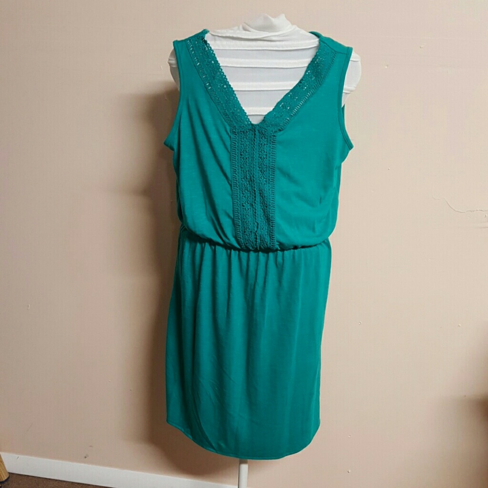 Sonoma teal dress