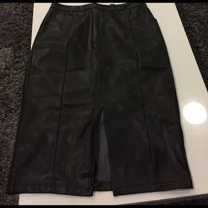 Leather skirt