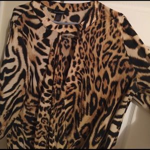 Animal print blouse