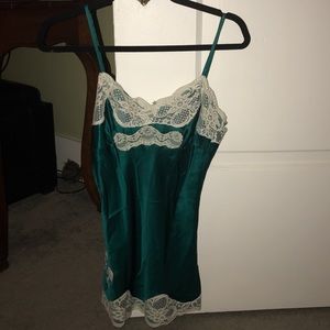 Lace & silk cami
