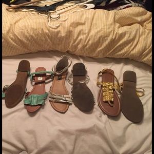 Sandals, all three for $15