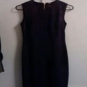 Calvin Klein Sleeveless Faux Suede Sheath Dress