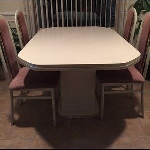 Dining table with four chairs