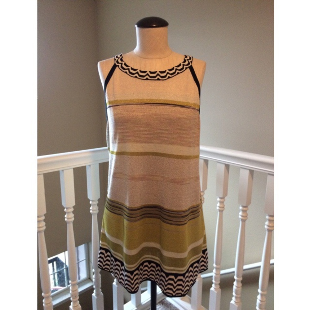 NWOT WHBM Aztec Trim Sleeveless Tunic - XL