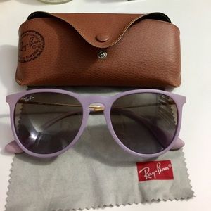 Ray-Ban Erika sunglasses, light purple frame