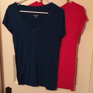 Set Of 2 merona v tech tees. Size large Set Of 2 merona v tech tees. Size large
