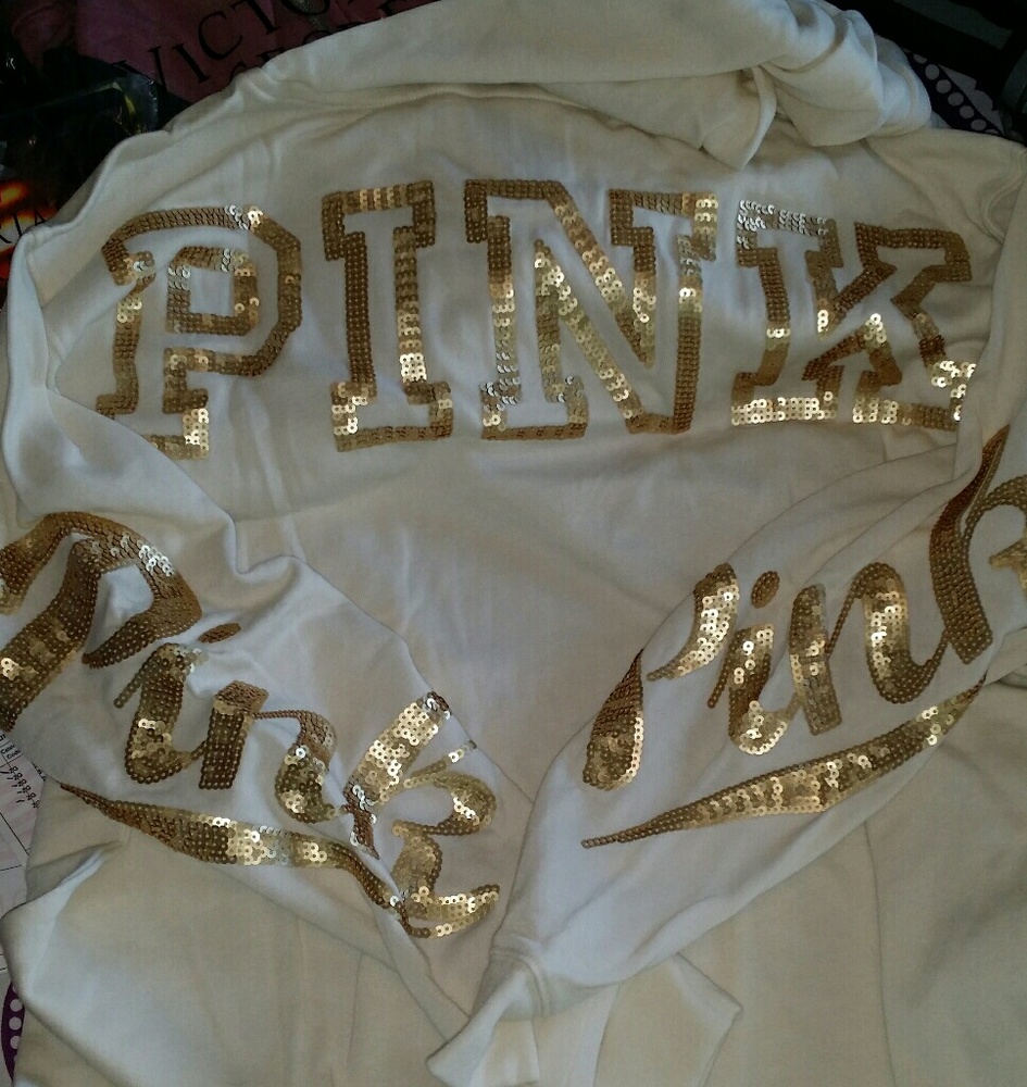 NIB VICTORIAS SECRET PINK BLING SWEATSHIRT