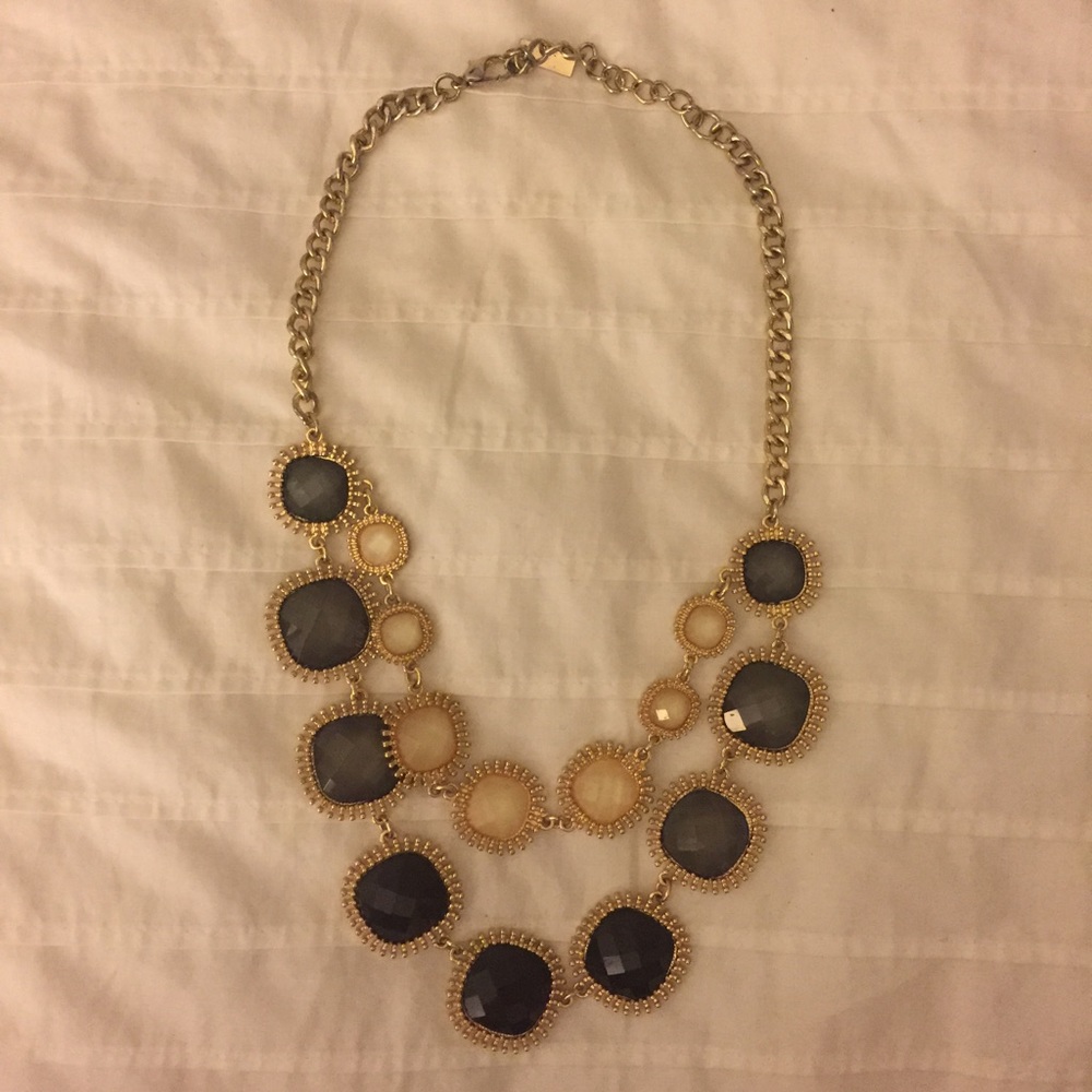 Black and grey multi-color necklace