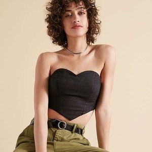 URBAN OUTFITTERS Smocked corset top