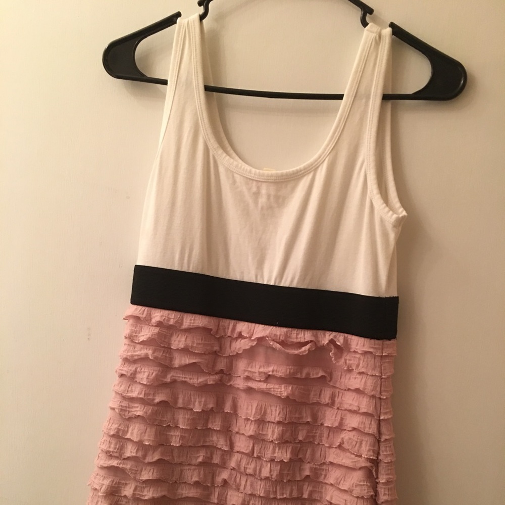 Pink and White Dress