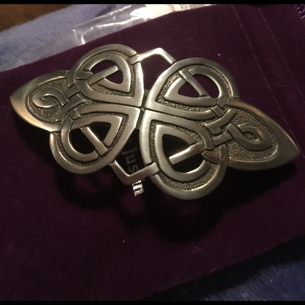 Sterling silver Celtic knot hair accessory