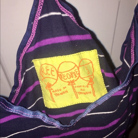 Free People Purple Striped Tank - Picture 2 of 3