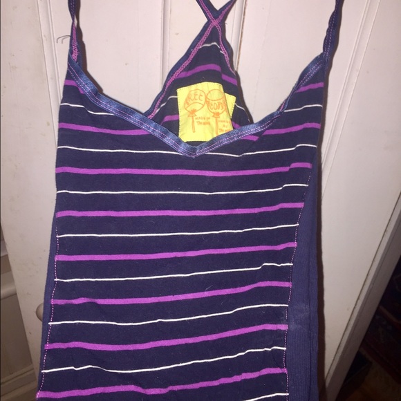 Free People Purple Striped Tank - Picture 3 of 3