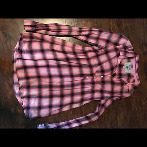 Large Pink Plaid Dress