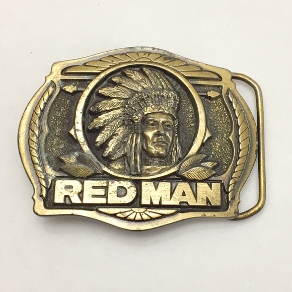 red man belt buckle 1988