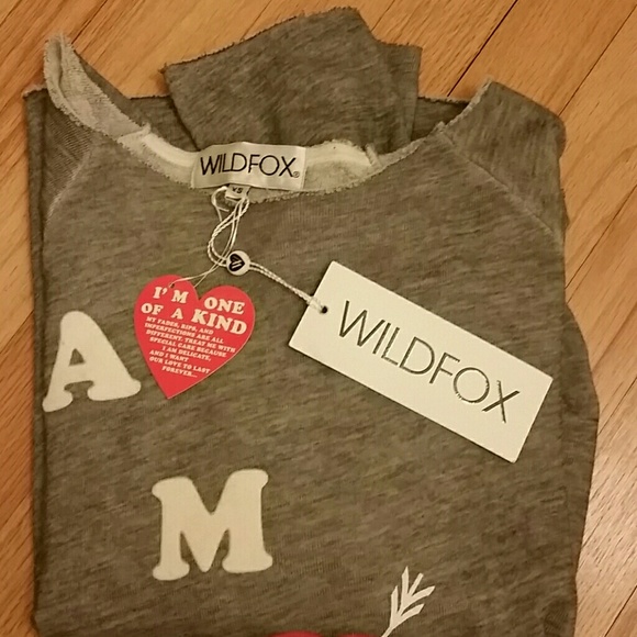 ❌❌SOLD❌❌ WILDFOX amore grey sweatshirt - Picture 5 of 6