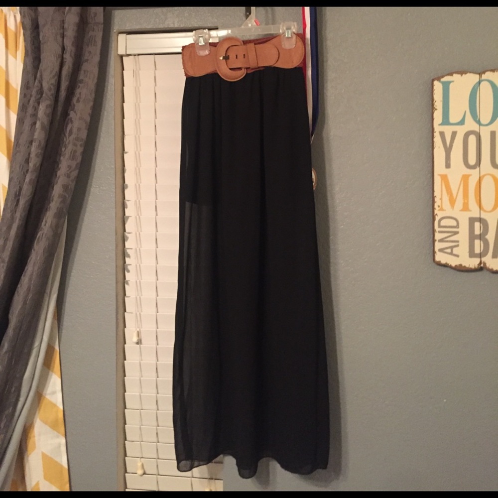 Maxi black skirt