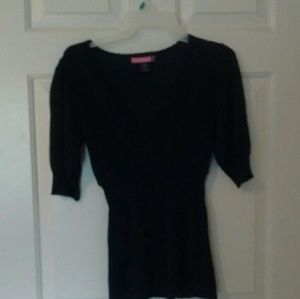 SAY WHAT ?  Black Ladies Blouse.