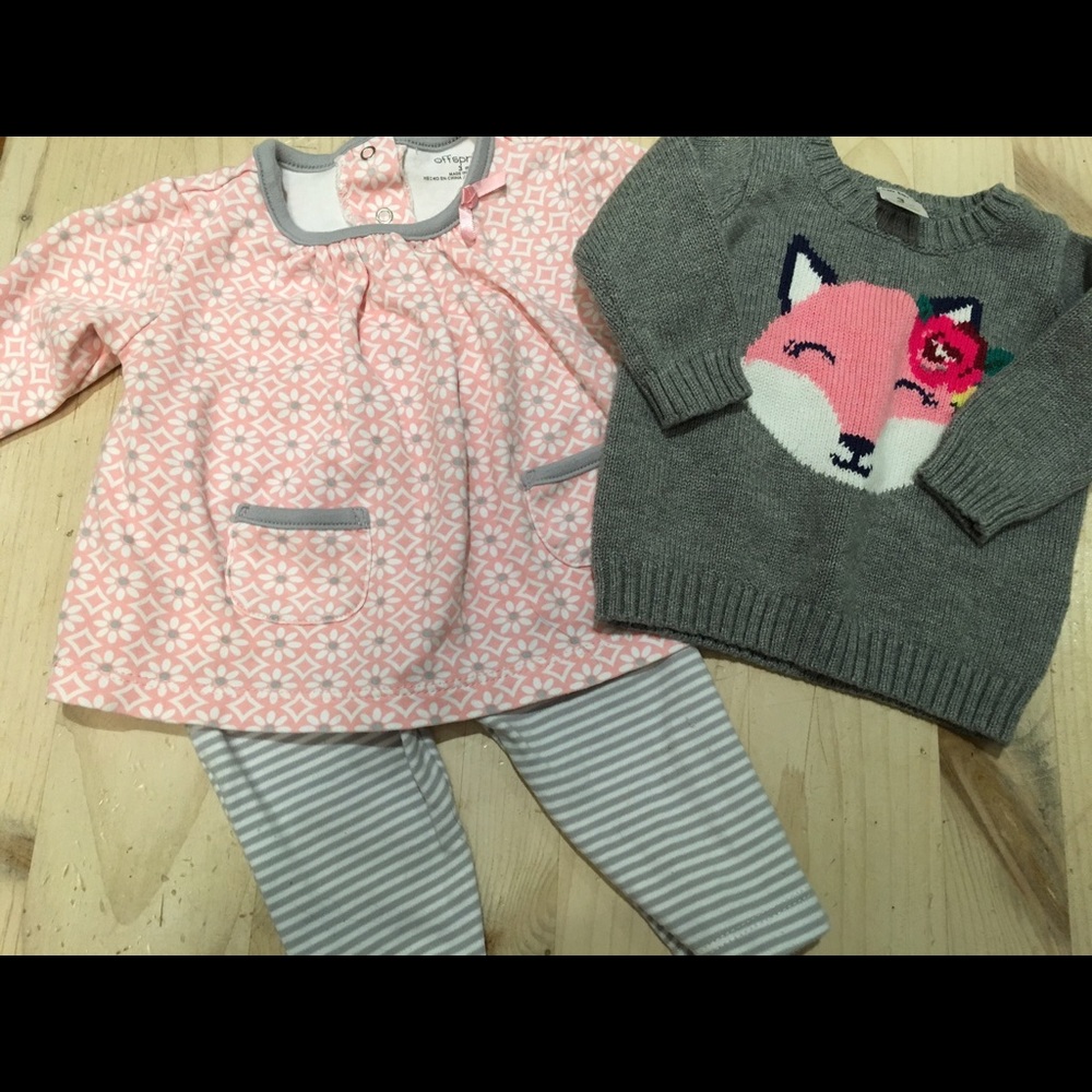 Long sleeved Offspring outfit & Carter's sweater