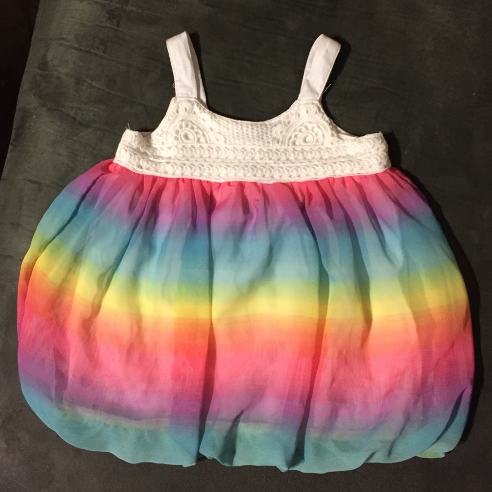 Baby girl bubble romper