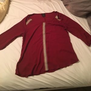 Top Red worn once rue 21