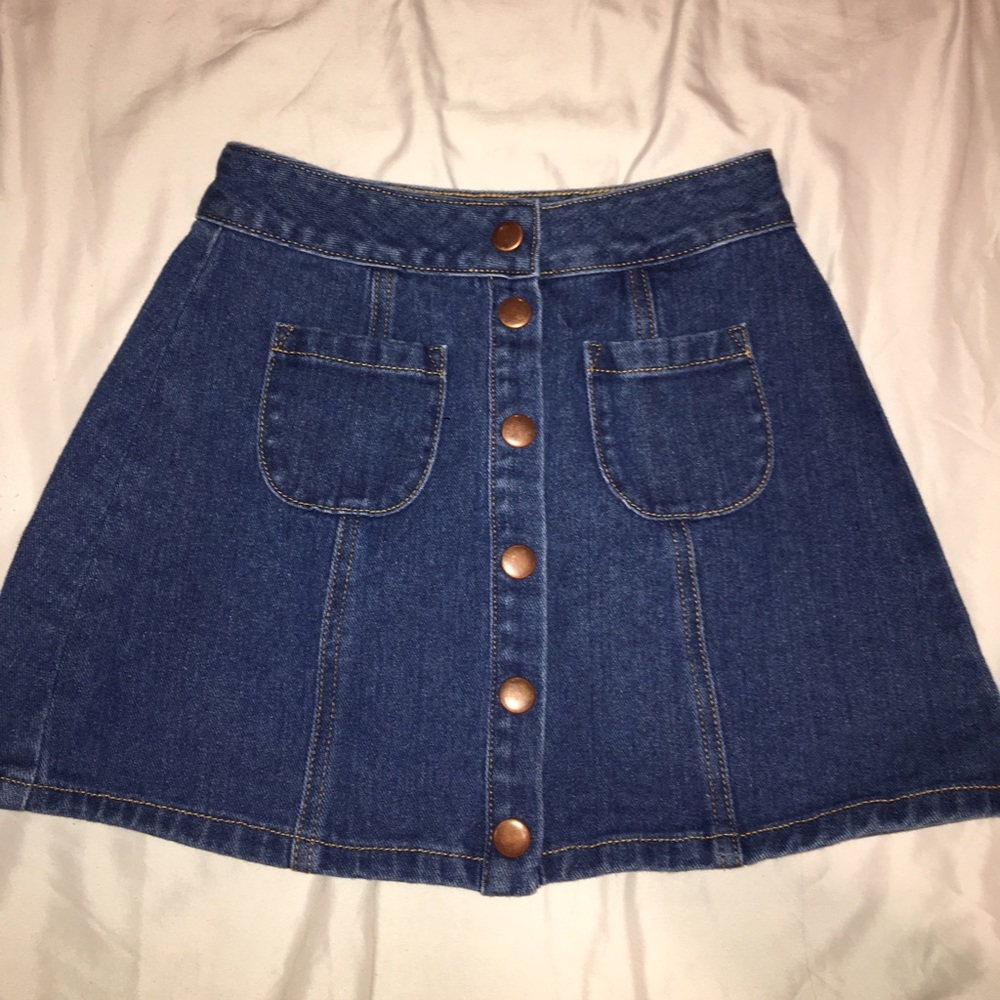 Brandy Melville Jean Skirt