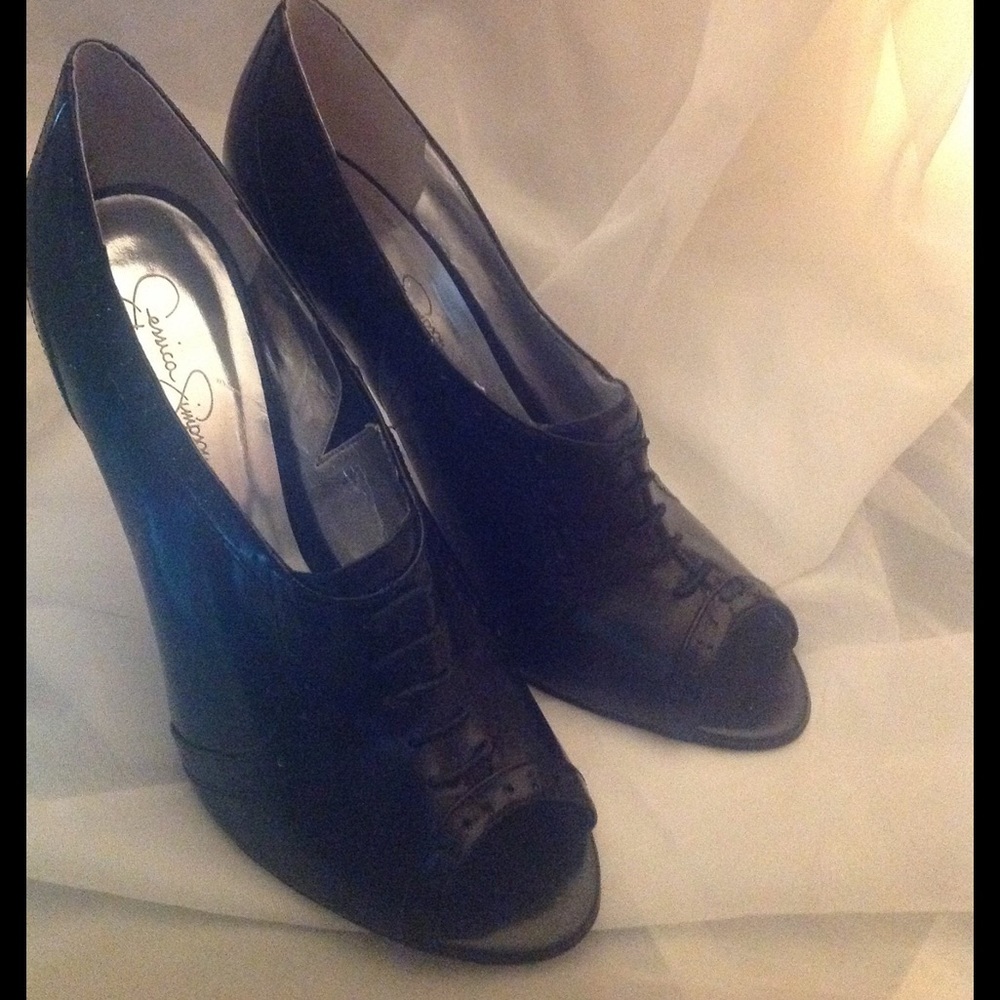 Black Peep Toe Shoes