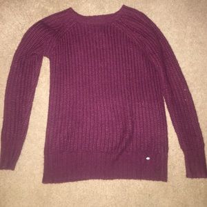 Maroon knit sweater