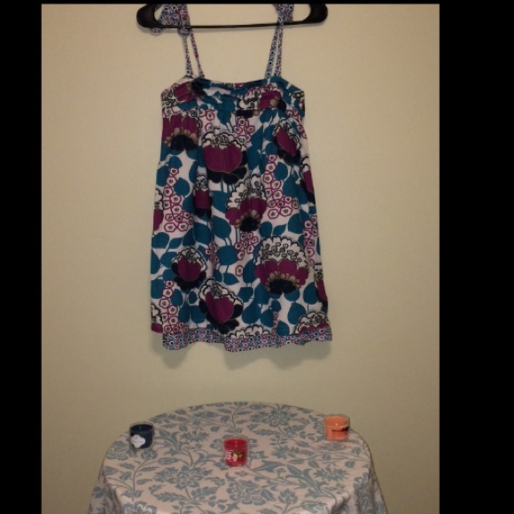 Billabong floral tank top/ coverup