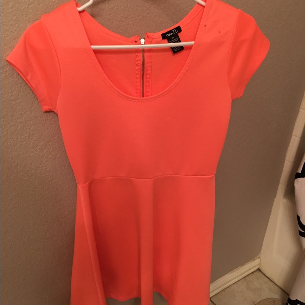 Coral party dress