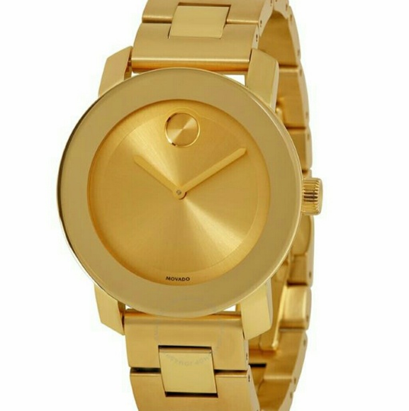 Movado Bold Yellow Gold Wristwatch
