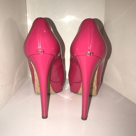 Christian Dior Peep Toe Pump, Pink, Size 39 - Picture 4 of 8