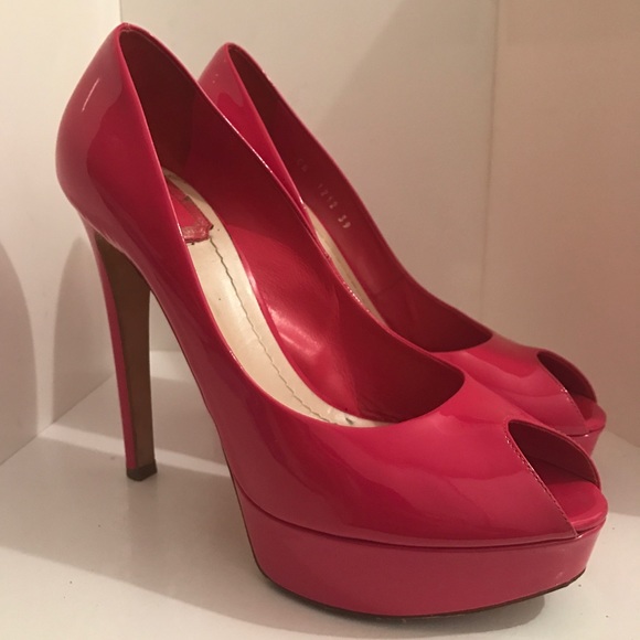Christian Dior Peep Toe Pump, Pink, Size 39 - Picture 5 of 8