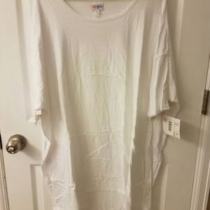 NWT LuLaRoe Irma 3XL Solid Pure White Unicorn HTF