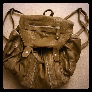 Free people cavalier convertible backpack taupe