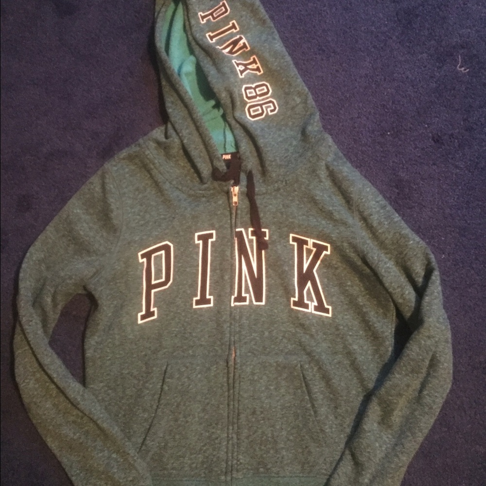 Vs pink zip up large