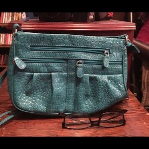 Turquoise/Teal Crossbody Messenger