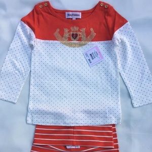 Juicy couture baby leggings set size 3/6 months