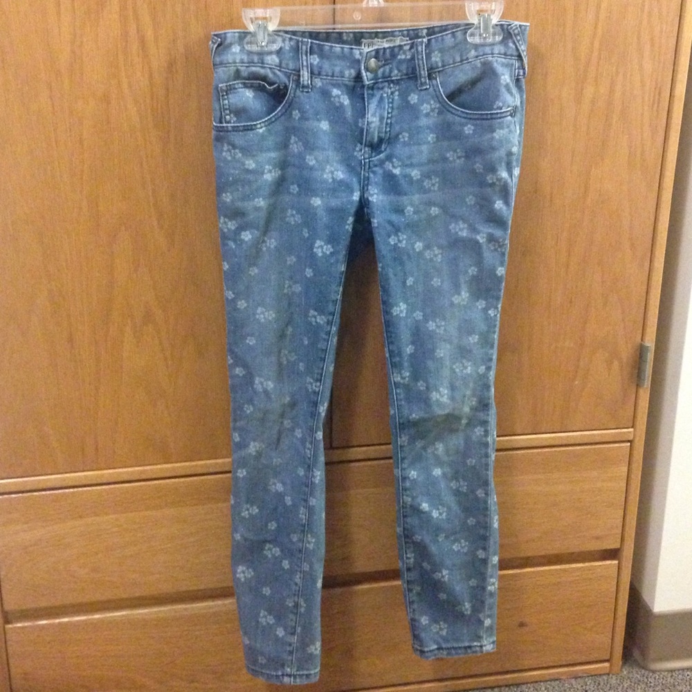 Free People Flowery Jeans