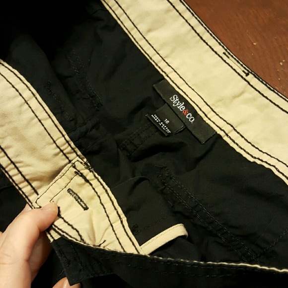 Style & co. Black capri pants - Picture 3 of 5
