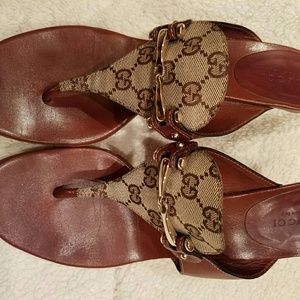 Authentic Gucci Thong Sandals