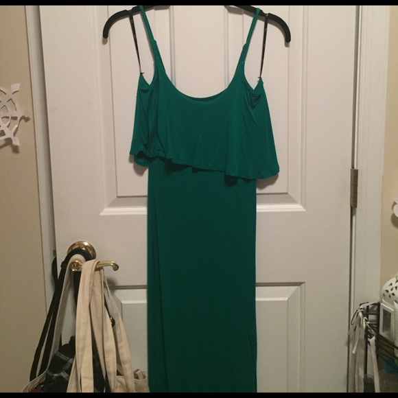 Emerald green maxi dress - Picture 1 of 2