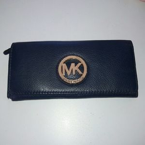 Navy blue Michael Kors Wallet Clutch