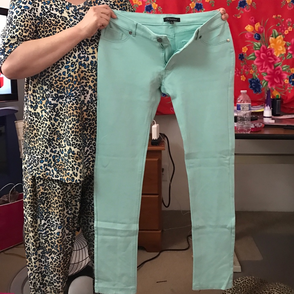 Mint Skinny Pants